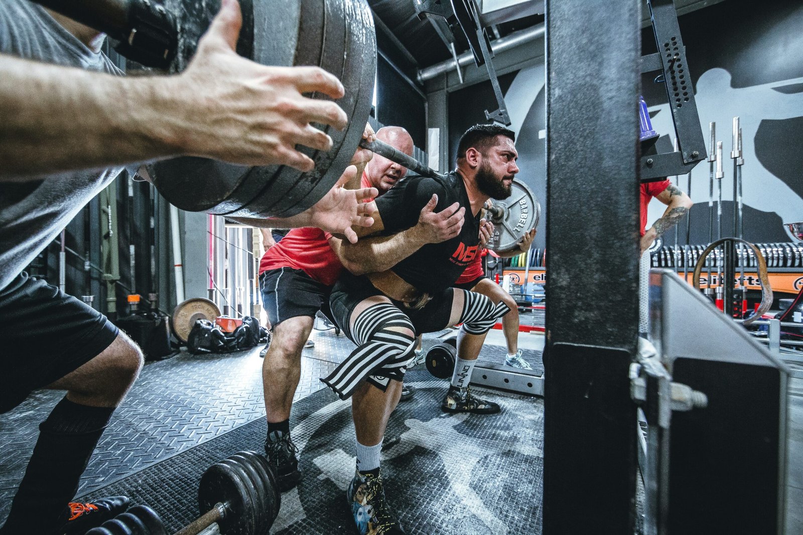 man taking exercise